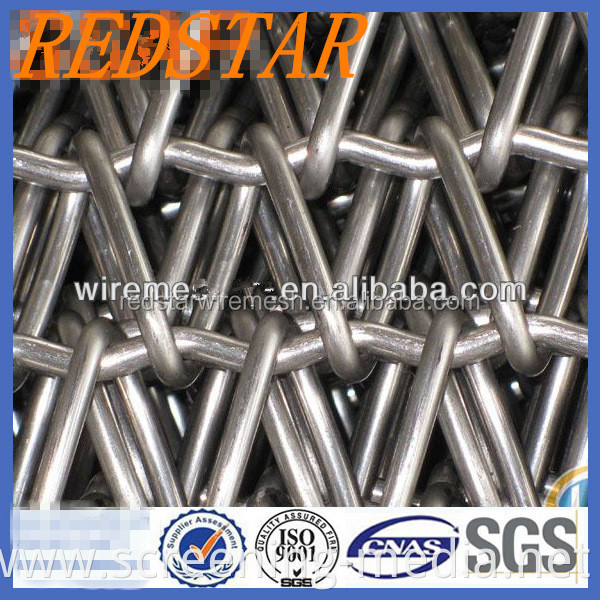 SS 304 316 316L Stainless Steel Wire Mesh Belt Conveyor